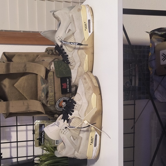 Off White Jordan 4 Sail WMNS Size 10.5/ Mens Size 9 - Picture 3 of 8